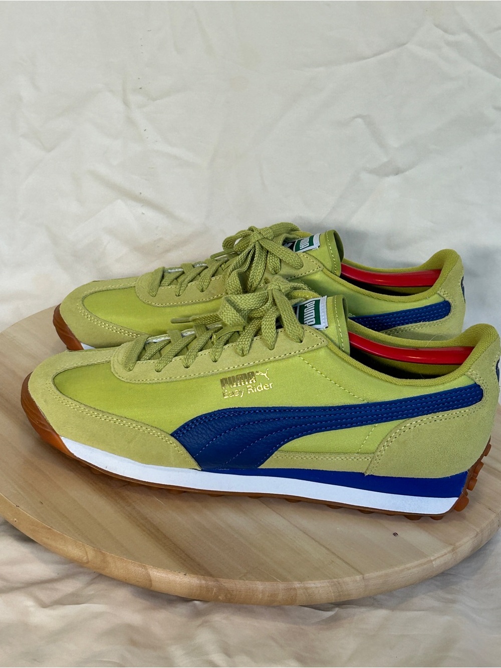 PUMA Easy Rider Vintage Sea Kelp/Vivid Blue Low Top Lace Up Men’s 8.5